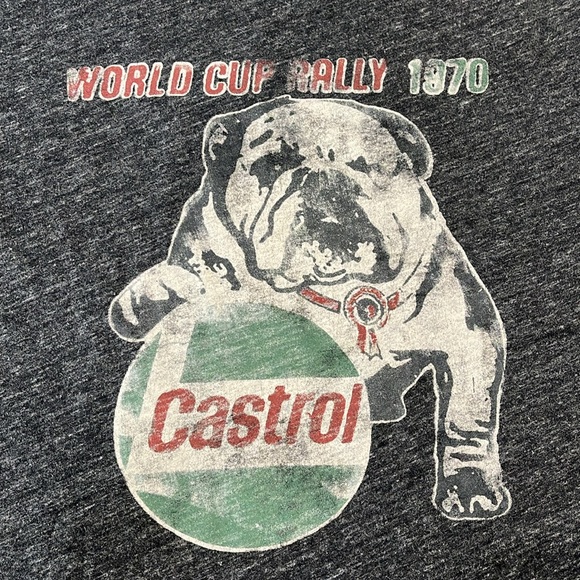 LUCKY BRAND Castrol World Cup Rally 1970 vintage-look T-shirt - Picture 3 of 6